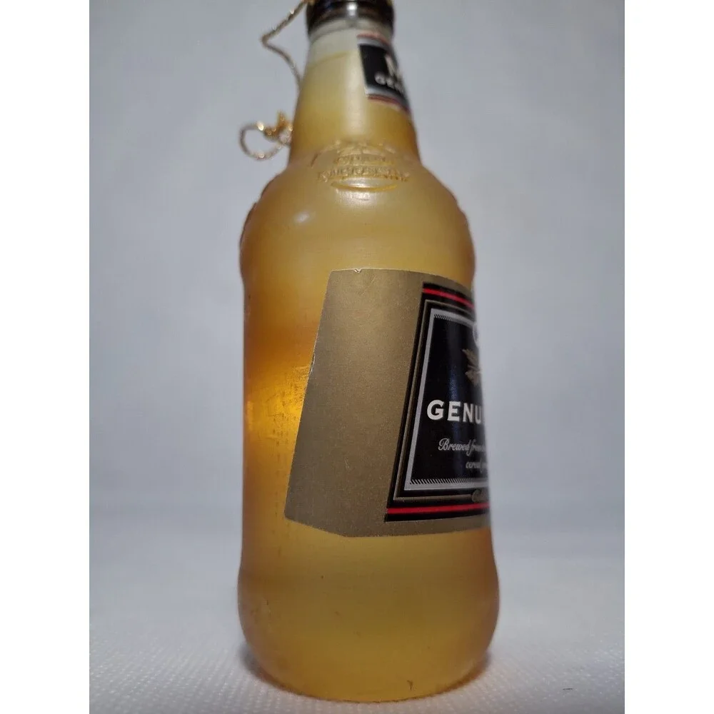 Vintage 5" Miller Genuine Draft 1999 Acrylic Christmas Ornament Rare Beer Bottle - Picture 8 of 8